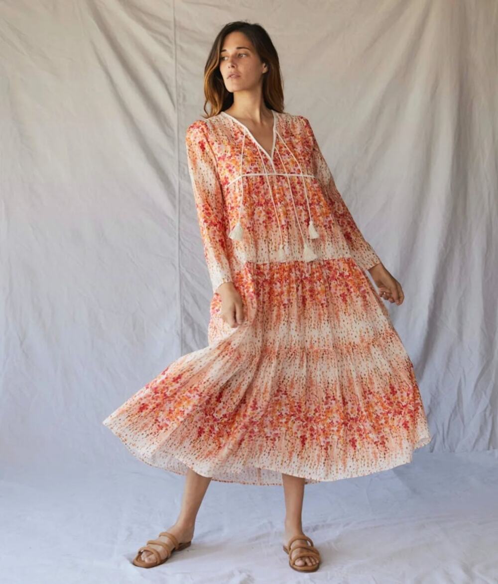Christy Dawn The Paloma Dress in Sunset Gladiola sz XS
